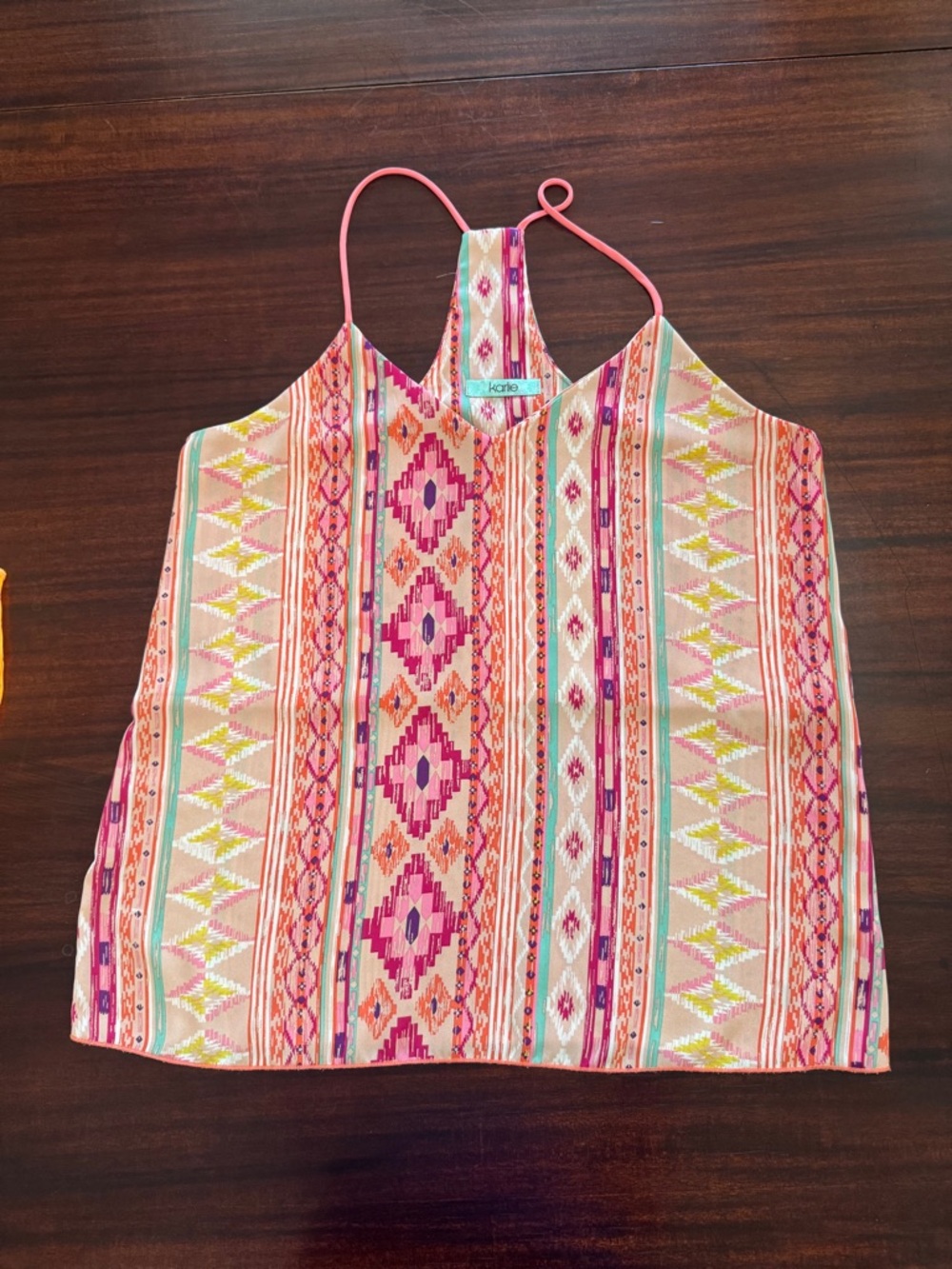 Karlie Multicolor Aztec Print Strappy Tank Top